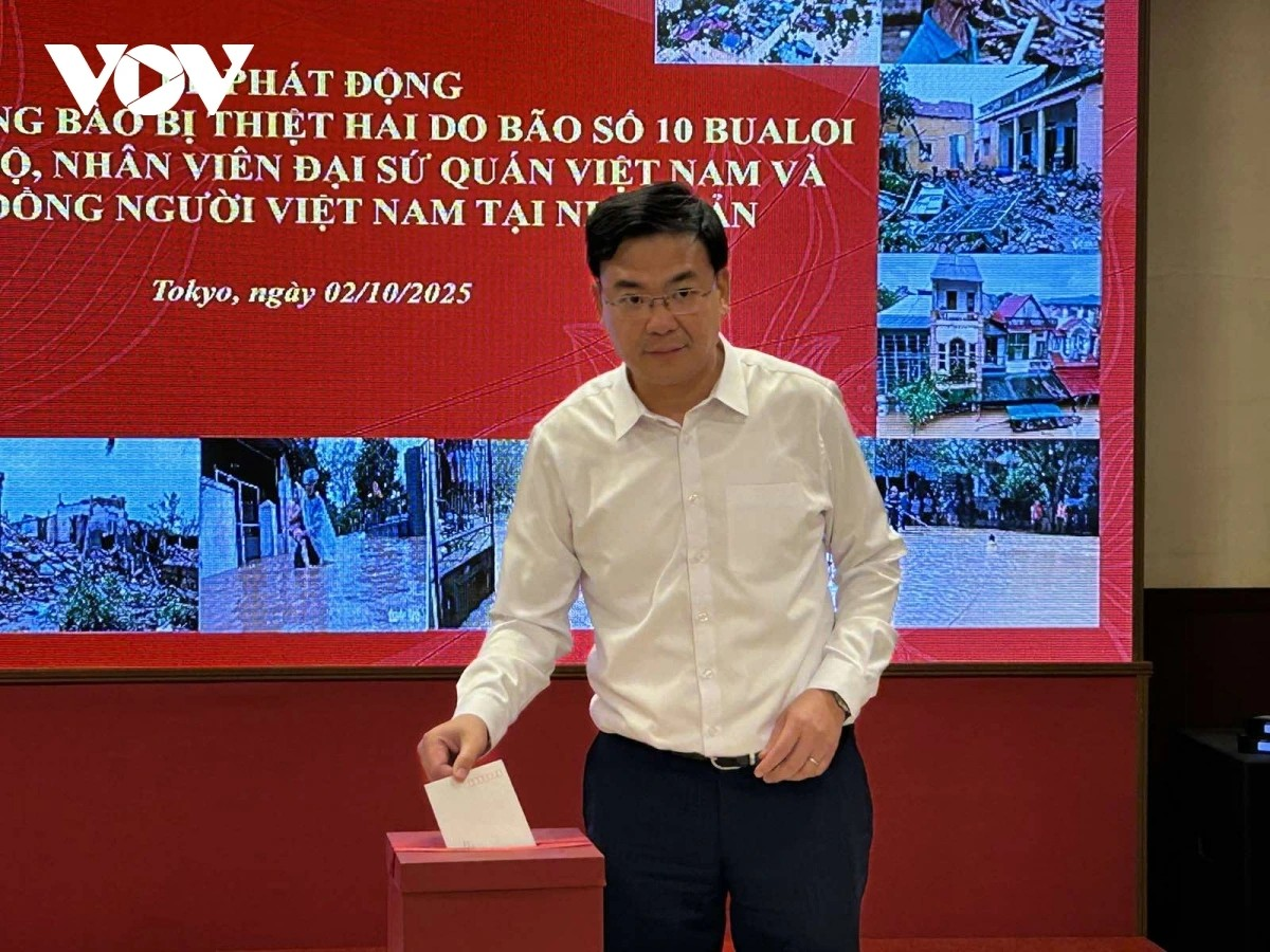 Vietnamese community in Japan supports compatriots in the country affected by storm No. 10